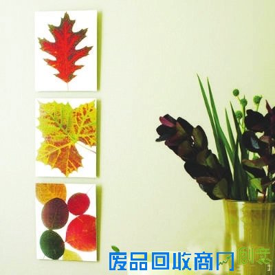 创意DIY唯美落叶装饰画