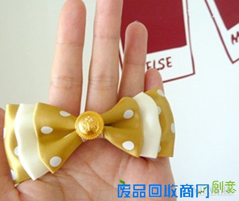 【图】DIY发饰教程 7步搞定可爱蝴蝶结！