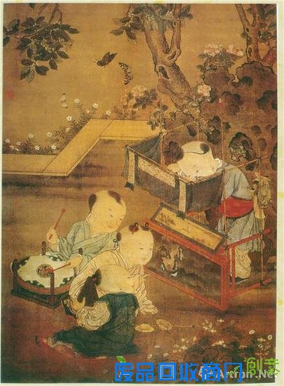 宋 刘松年 《傀儡婴戏图》