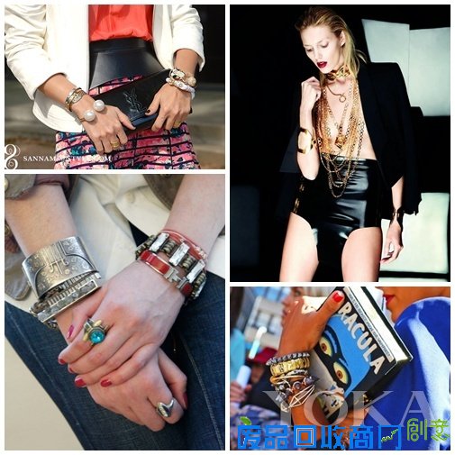 现在就流行攒戴，不管是项链、手镯还是戒指