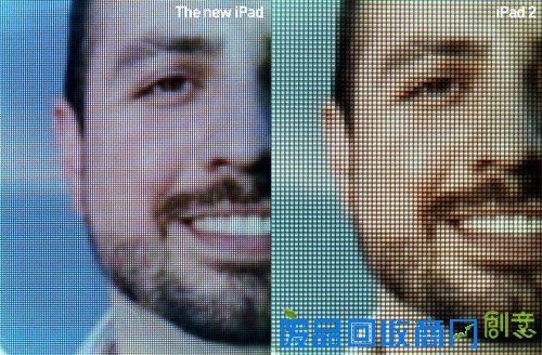 230倍电子显微镜下对比新iPad与iPad2 