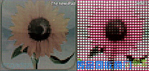 230倍电子显微镜下对比新iPad与iPad2 