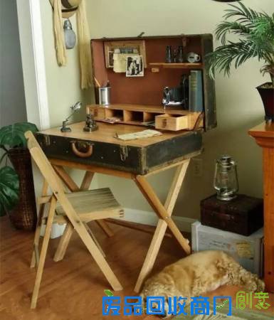 旧行李箱变身精致家具 旧物来打造复古小家