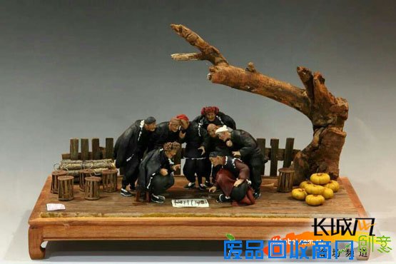 高纪泽的面塑作品。刘向梅 摄