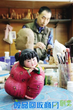 “梦娃”代言公益广告红遍全中国 精美泥塑出自天津泥人张