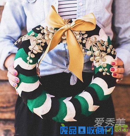 家居饰品DIY:布艺花环美装饰