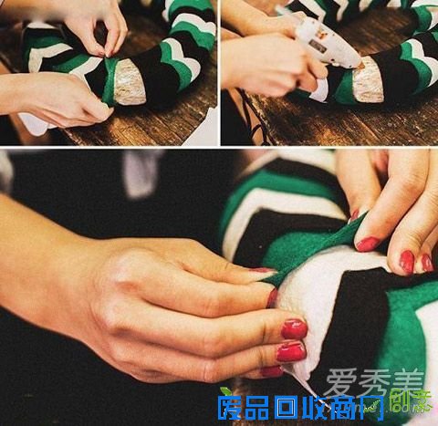 家居饰品DIY:布艺花环美装饰