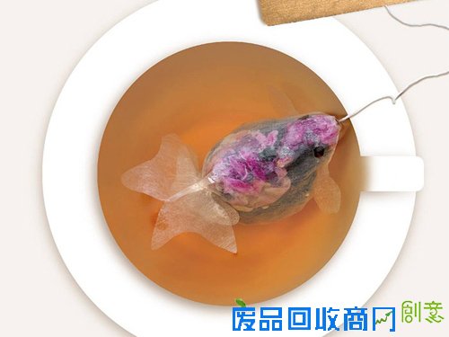 超萌创意家居设计 治愈系金鱼茶包