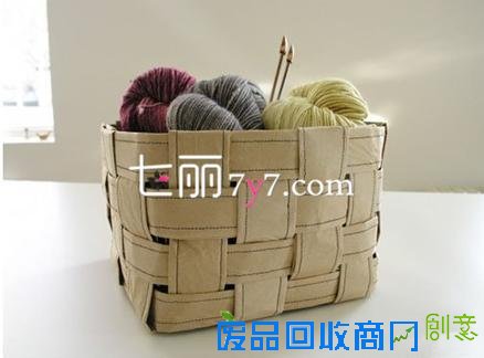 家居饰品创意手工DIY 简单易学牛皮纸制作成收纳箱