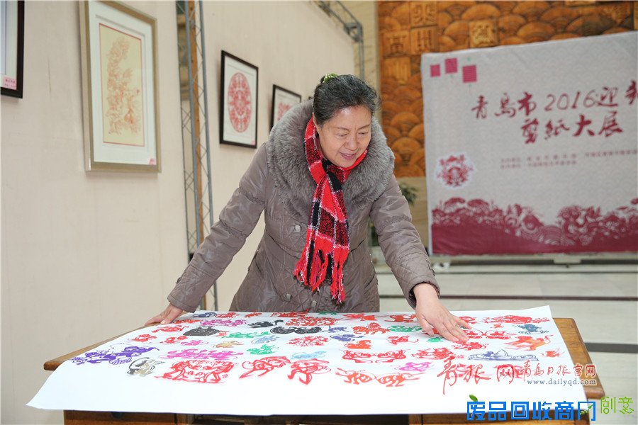 高清：“百猴”迎新春！青岛剪纸大师作品引围观