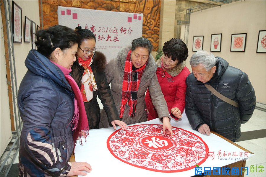 高清：“百猴”迎新春！青岛剪纸大师作品引围观