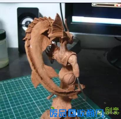 DIY泥塑鱼人，不是简单的美人鱼，而是游戏角色哦