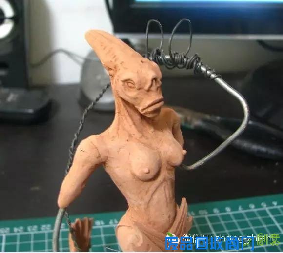 DIY泥塑鱼人，不是简单的美人鱼，而是游戏角色哦