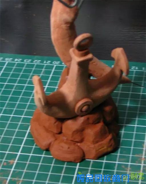 DIY泥塑鱼人，不是简单的美人鱼，而是游戏角色哦