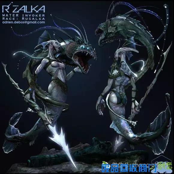 DIY泥塑鱼人，不是简单的美人鱼，而是游戏角色哦