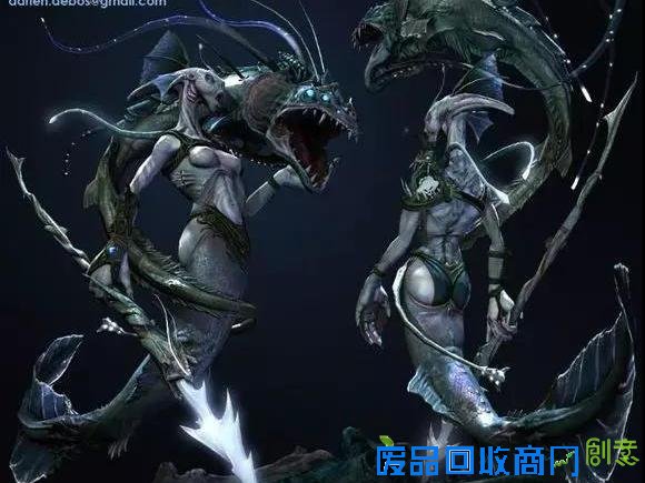 DIY泥塑鱼人，不是简单的美人鱼，而是游戏角色哦