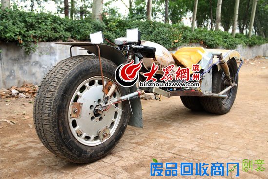 章志红称这辆车为“概念车”，时速可达60公里以上。
