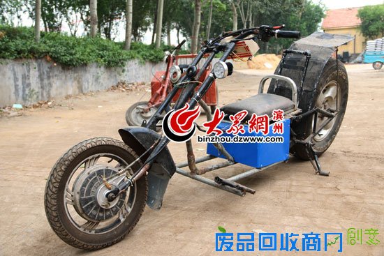 章志红制作的两轮电动车 章志红制作的两轮电动车