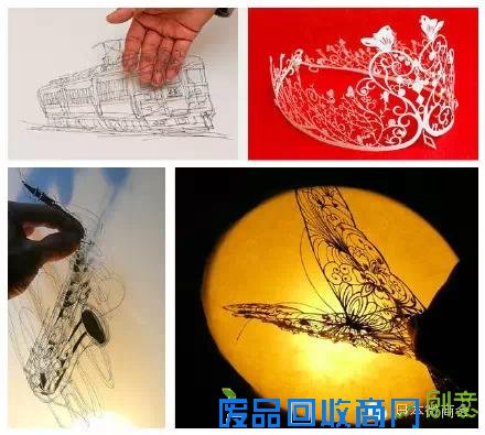 一位日本剪纸艺术家的纸雕神作