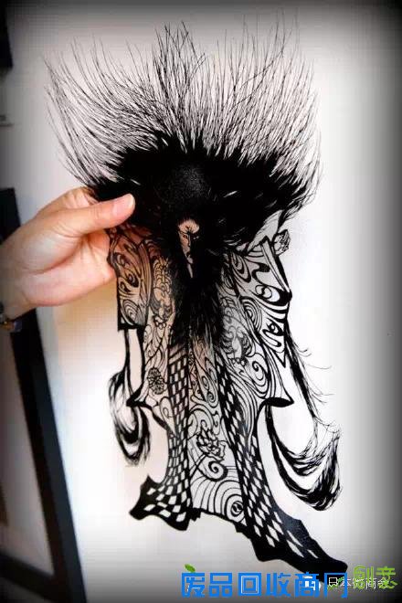 一位日本剪纸艺术家的纸雕神作