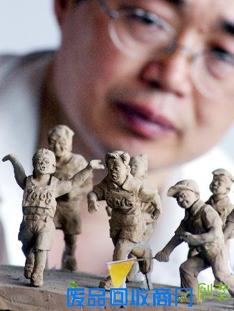 图文-泥塑千娃迎北京奥运泥人栩栩如生活泼可爱