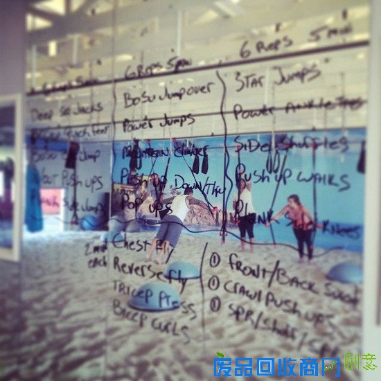 员工用 Instagram 拍摄的，训练中的人