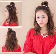 刘海怎么梳上去好看图解 清爽露额显甜美气质