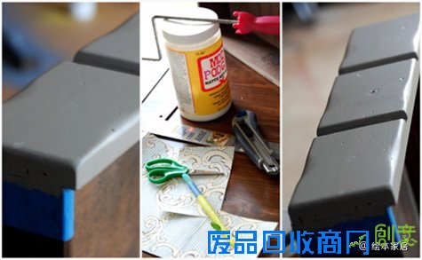 墙纸创新用法 自己动手DIY改造二手旧家具