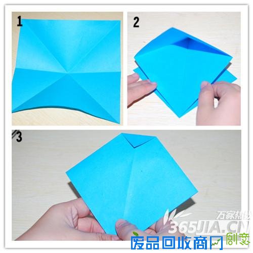 合肥90后MM最爱的蓝色蝴蝶结折纸步骤二