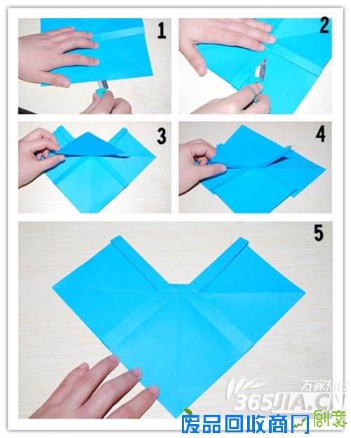 合肥90后MM最爱的蓝色蝴蝶结折纸步骤五
