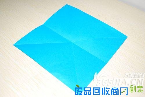 合肥90后MM最爱的蓝色蝴蝶结折纸步骤一