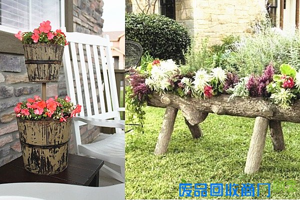 废物利用 diy 自制个性 花盆