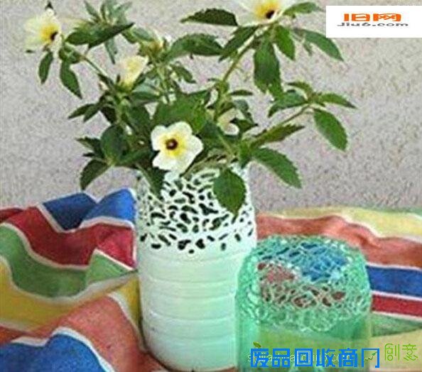 饮料瓶制作精美宜家花瓶