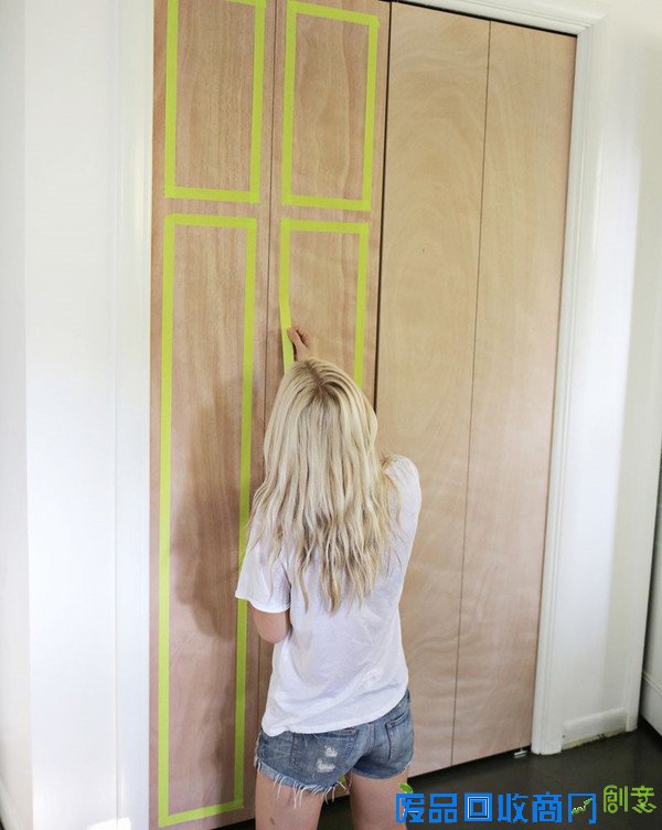 家具巧换新，简易DIY清新衣柜门