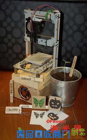 光驱的涅盘之路 牛人手工自制激光雕刻机