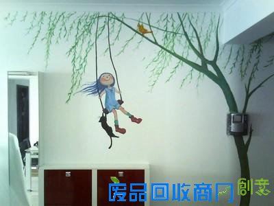 电视墙彩绘图片 DIY设计省钱又有趣 电视墙彩绘图片 DIY设计省钱又有趣