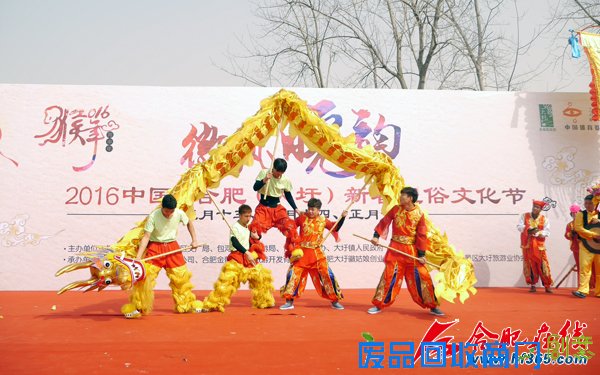 文化节开幕当天精彩地舞龙表演