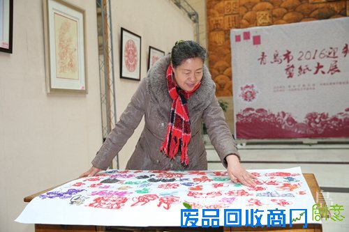 市南新春剪纸大展:岛城名家李翠敏献文化饕餮盛宴