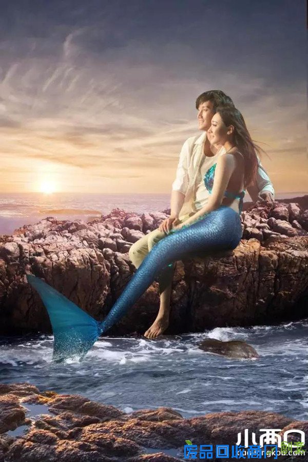 比周星驰《美人鱼》还梦幻的“人鱼婚纱照”