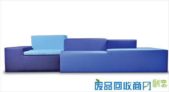Comforty紫色积木式沙发