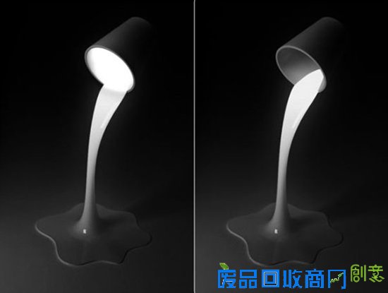 创意家居：倒光的杯子灯