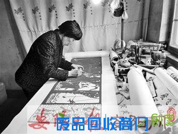 剪纸艺人于金花的红旗渠礼赞