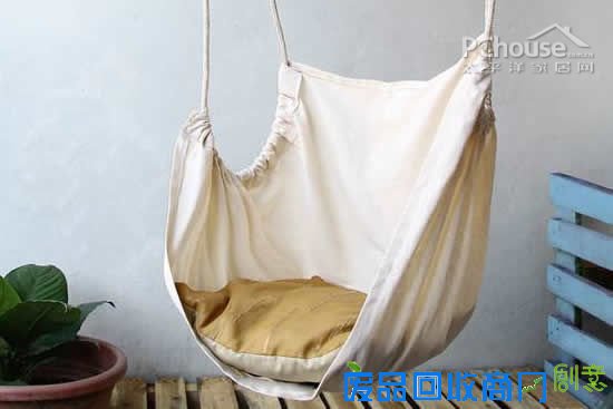爱上创意生活 简单自制吊床椅