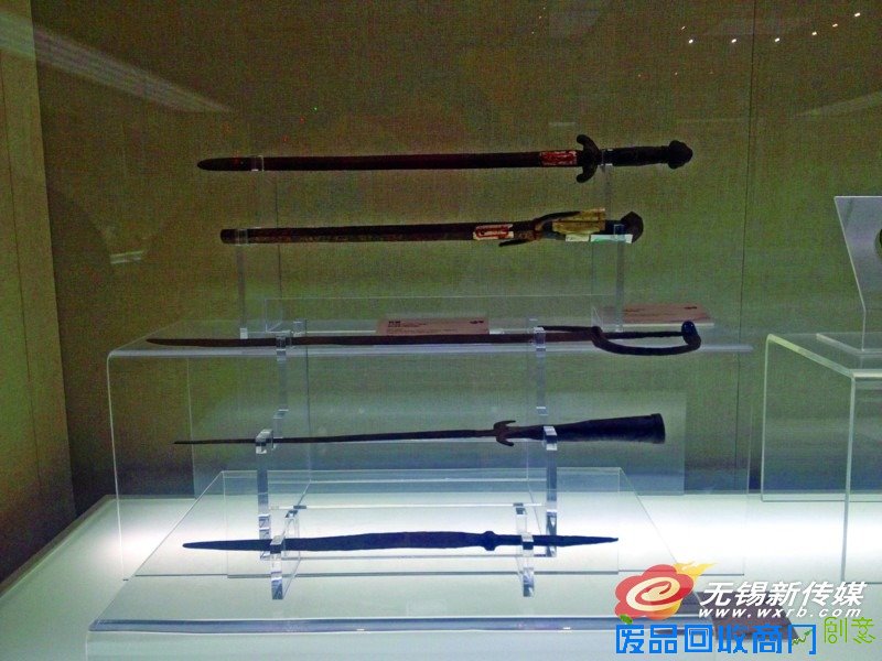 阖闾城遗址博物馆部分藏品。 阖闾城遗址博物馆部分藏品。