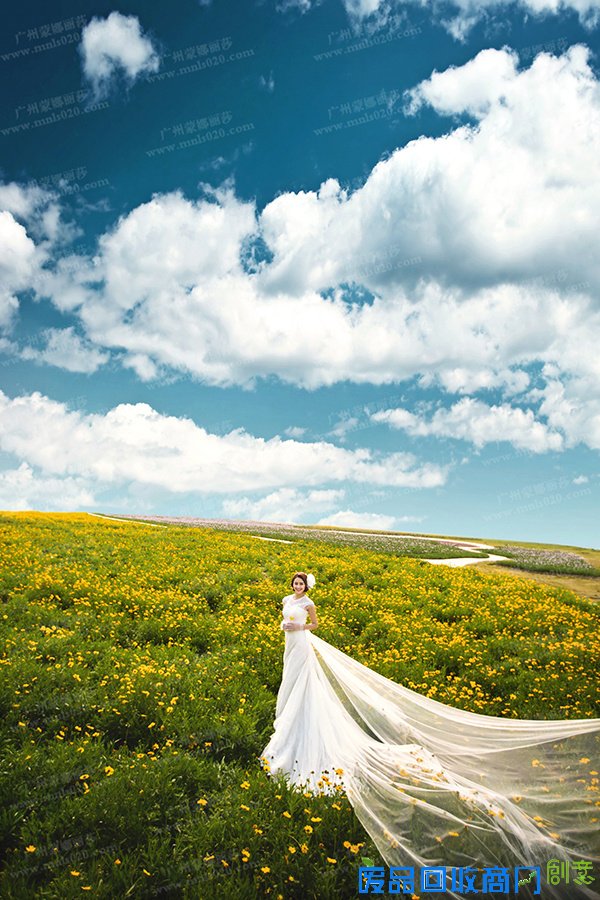 花园主题婚纱系列,春天就该这么美!