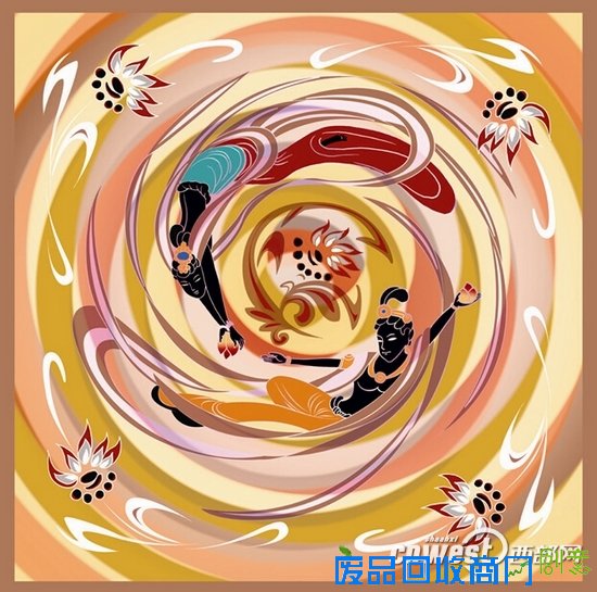 西安艺术家丝巾绘制古都历史 作品曾赠奥巴马夫妇