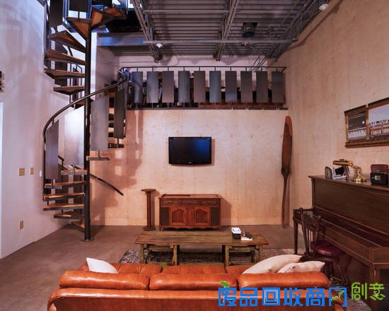 隔而统一生活奇趣 复式空间客厅设计