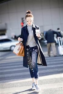 图文：时装周上女星斗艳