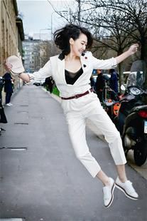 图文：时装周上女星斗艳