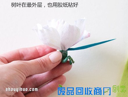 漂亮的皱纹纸手工花包装盒装饰DIY制作图解
